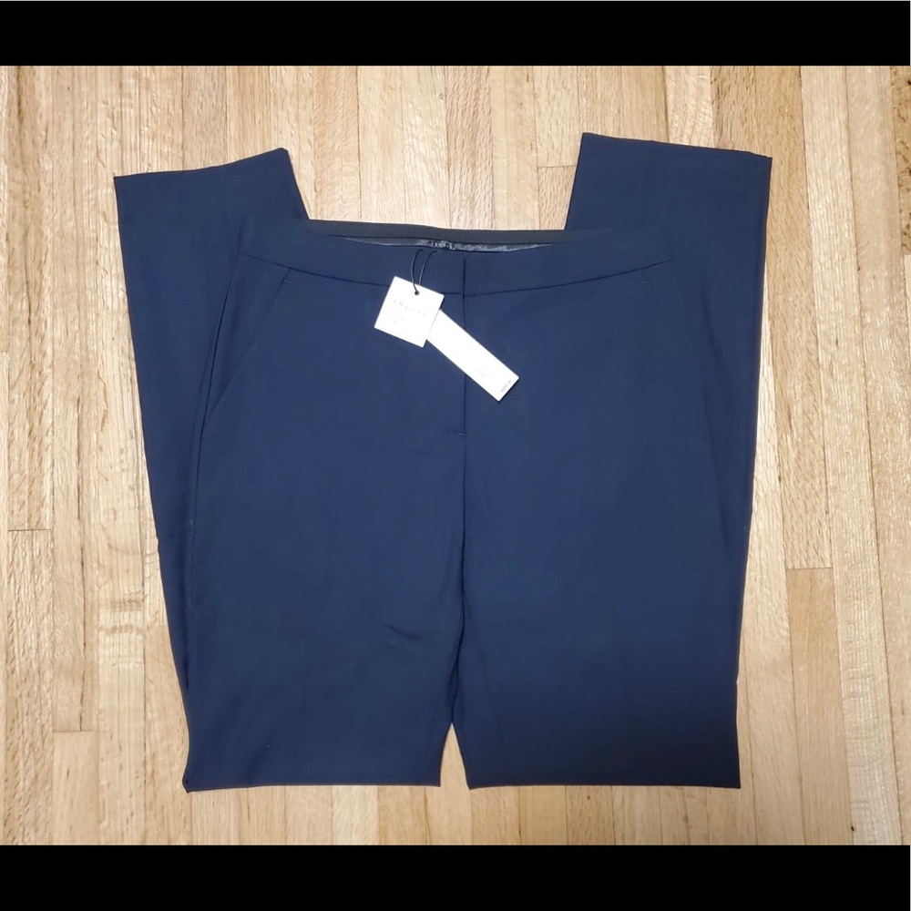 THEORY Navy Wool Slim Fit Pants NWT